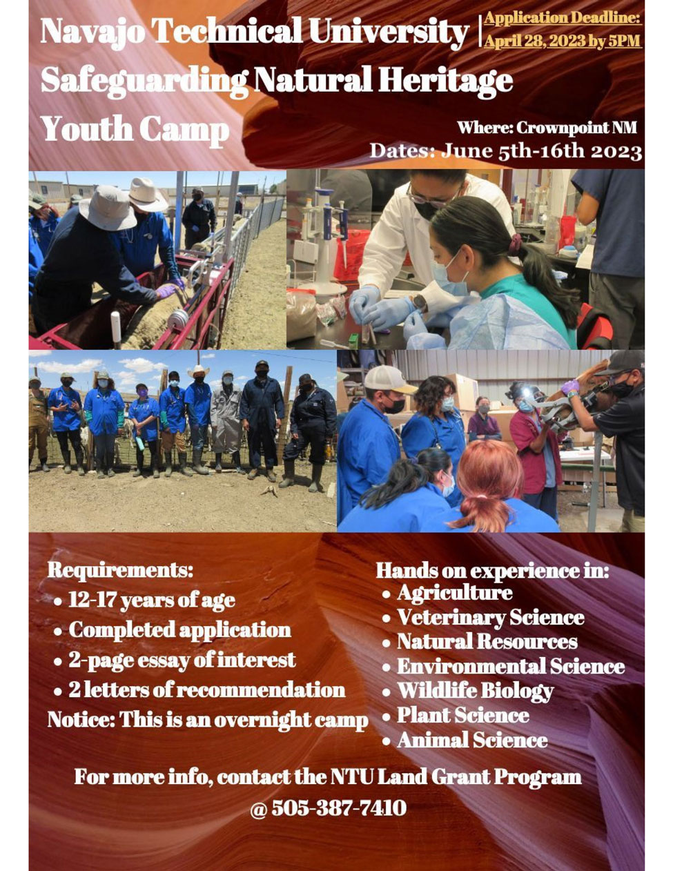 2023 SNH Youth Camp Flier