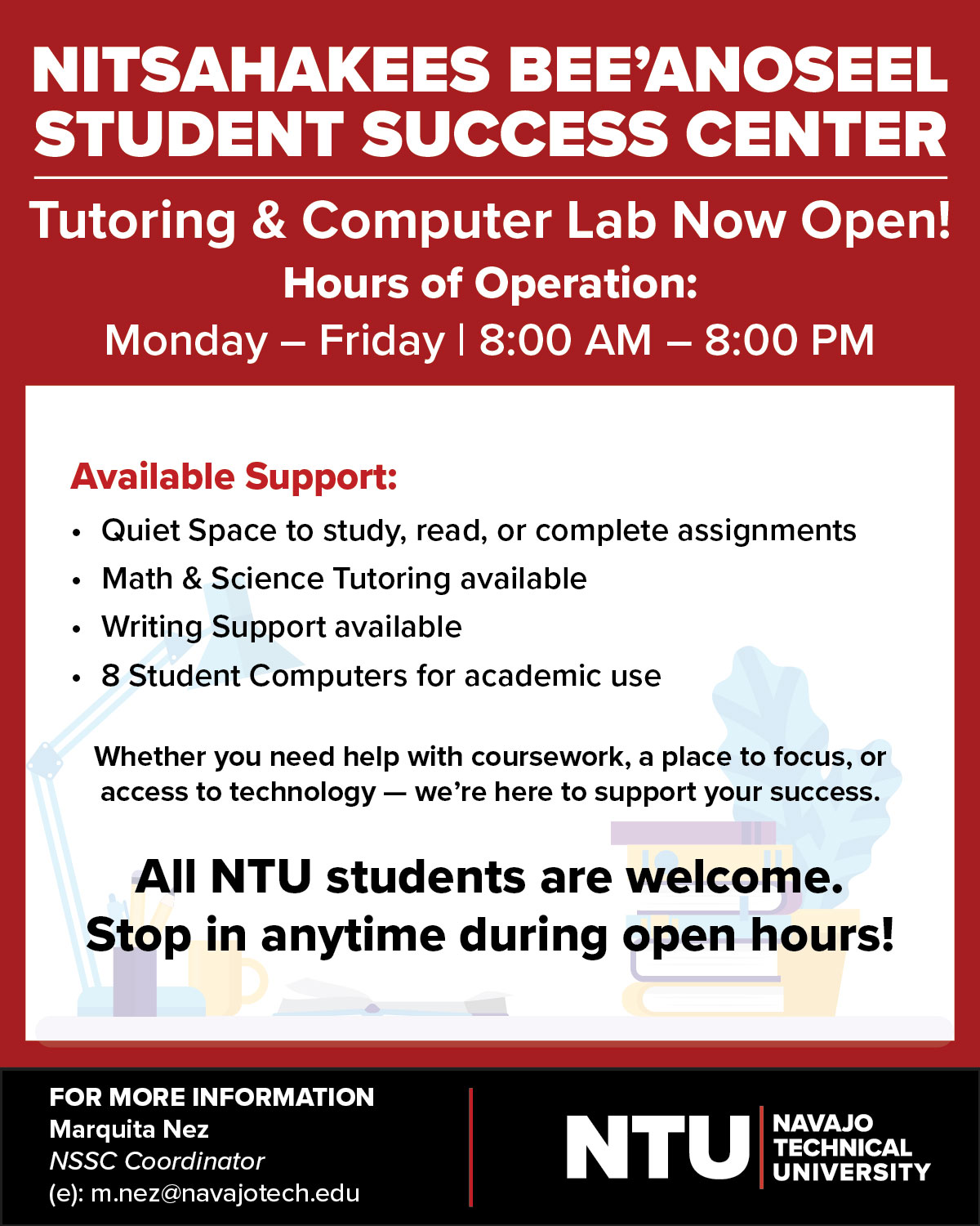 Nitsahakees Bee’anoseel Student Success Center (NSSC)