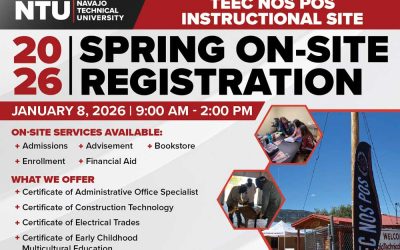NTU Teec Nos Pos Instructional Site Spring 2026 On-Site Registration